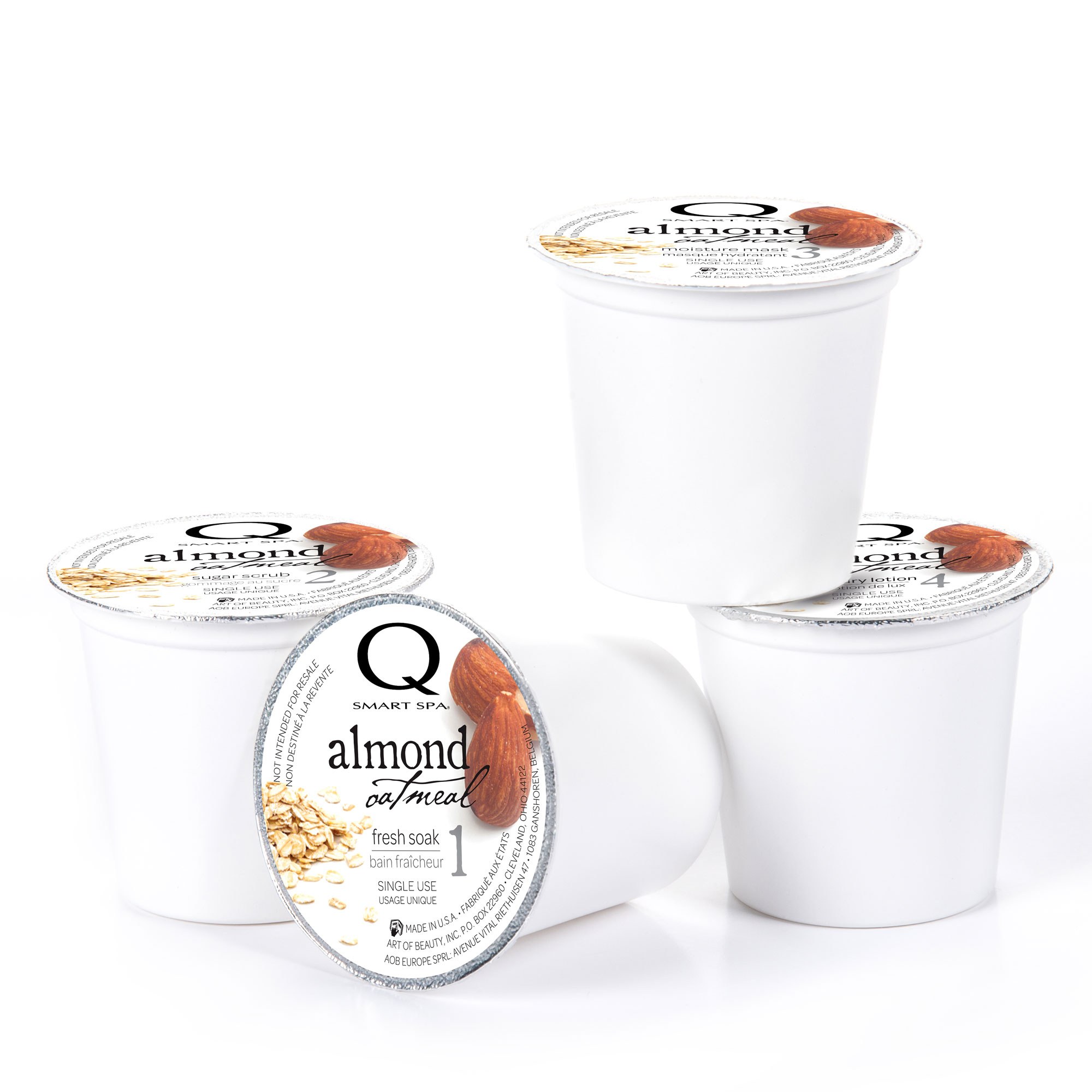 Qtica Smart Spa - Almond Oatmeal 4 Step Smart Pods 4pk