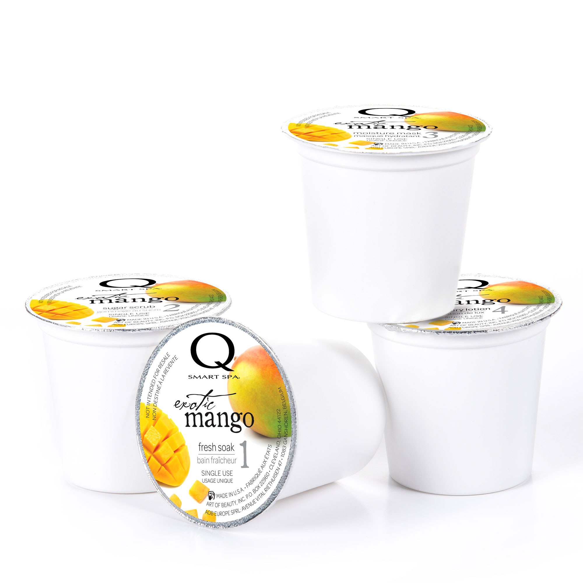 Qtica Smart Spa - Exotic Mango 4 Step Smart Pods 4pk
