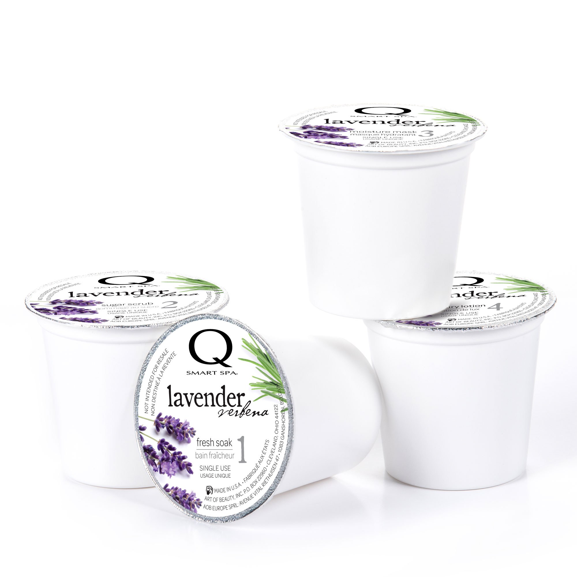 Qtica Smart Spa - Lavender Verbena 4 Step Smart Pods 4pk
