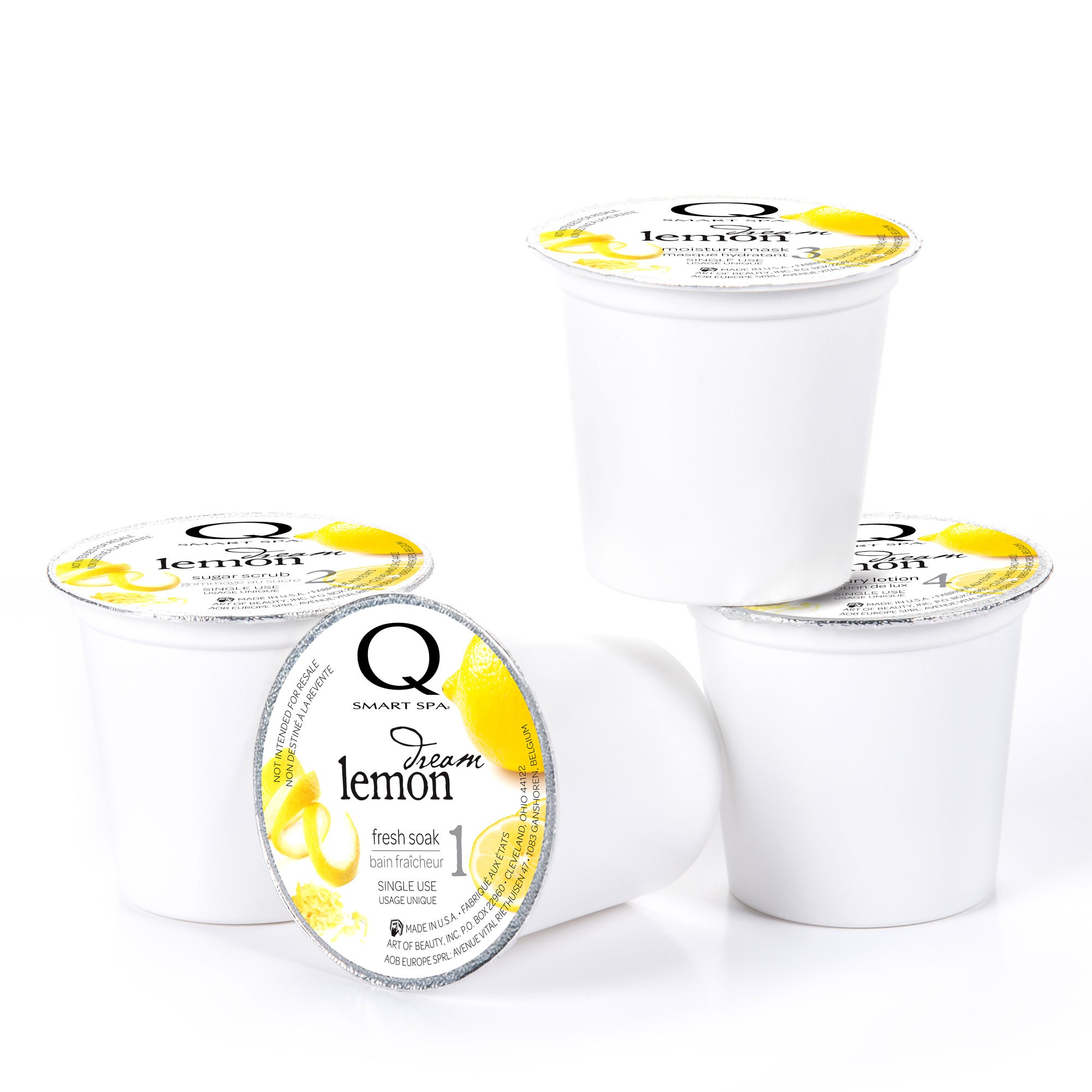 Qtica Smart Spa - Lemon Dream 4 Step Smart Pods 4pk