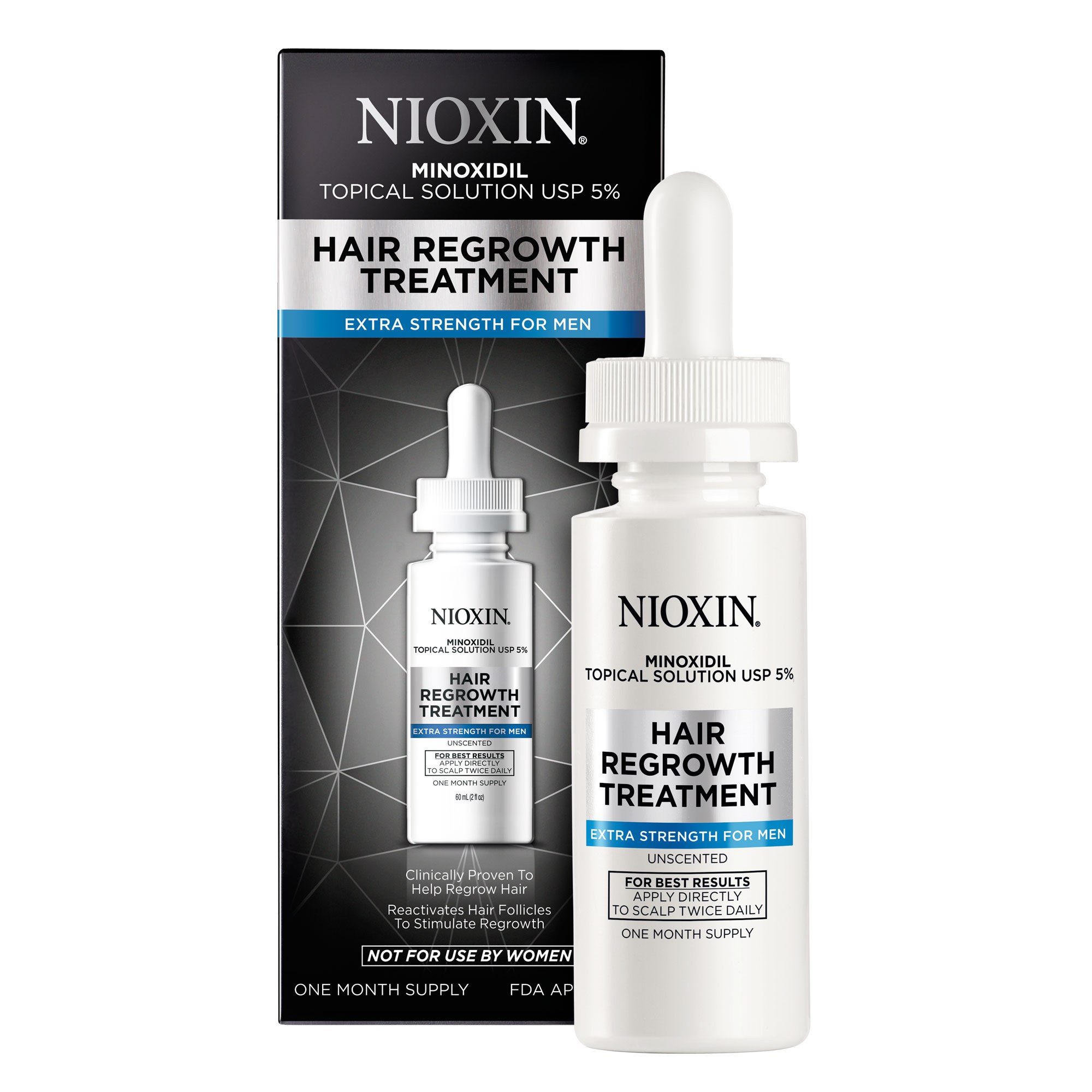 Nioxin Hair Regrowth Treatment for Men 5% - 90 Day 3pk