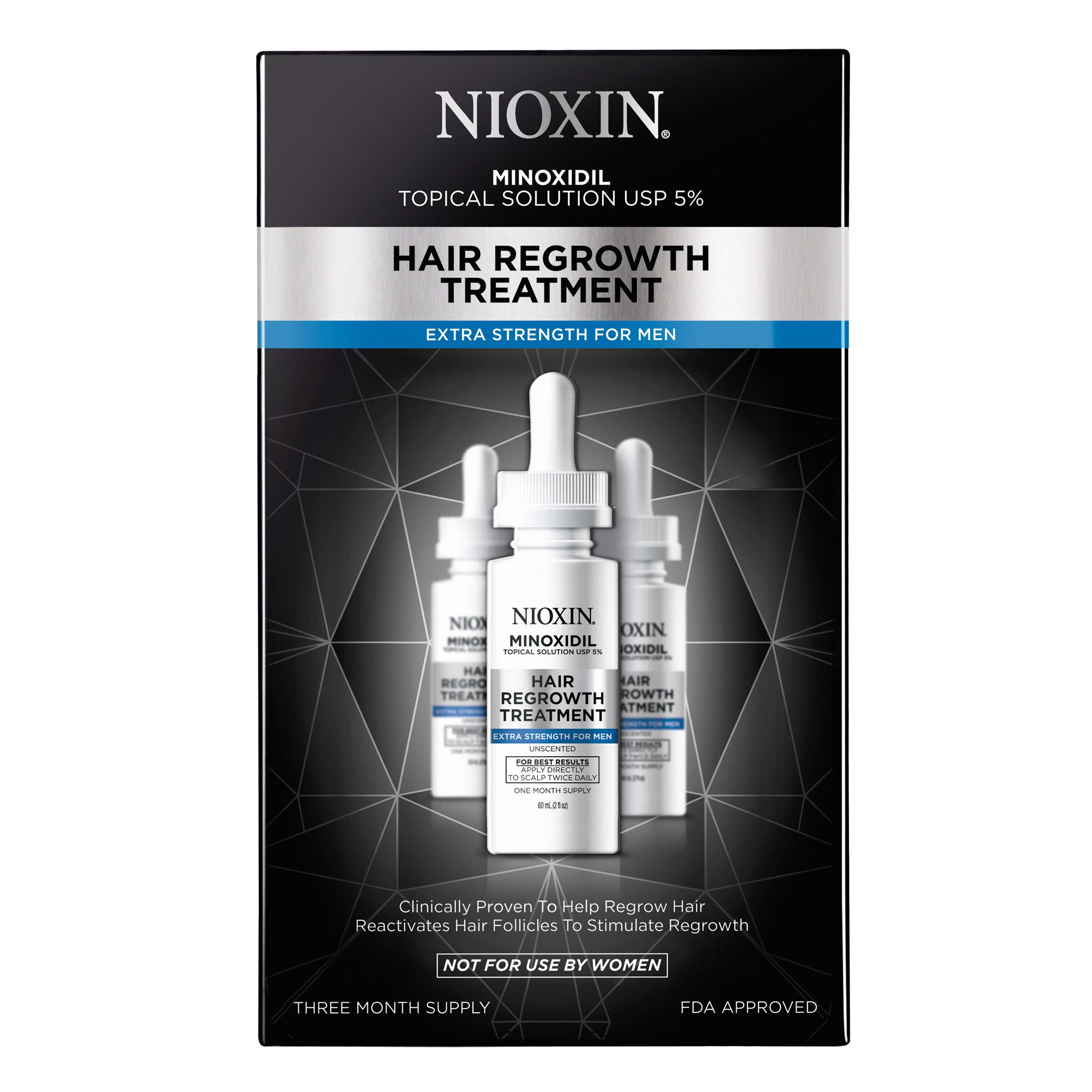 Nioxin Hair Regrowth Treatment for Men 5% - 30 Day 2oz