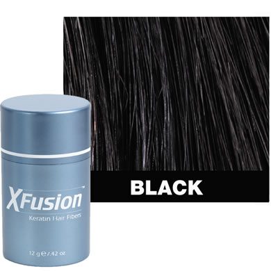 XFusion Hair Fibers - Black 15gr