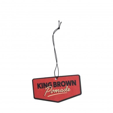 King Brown Pomade Air Freshener - "King Brown Shield"