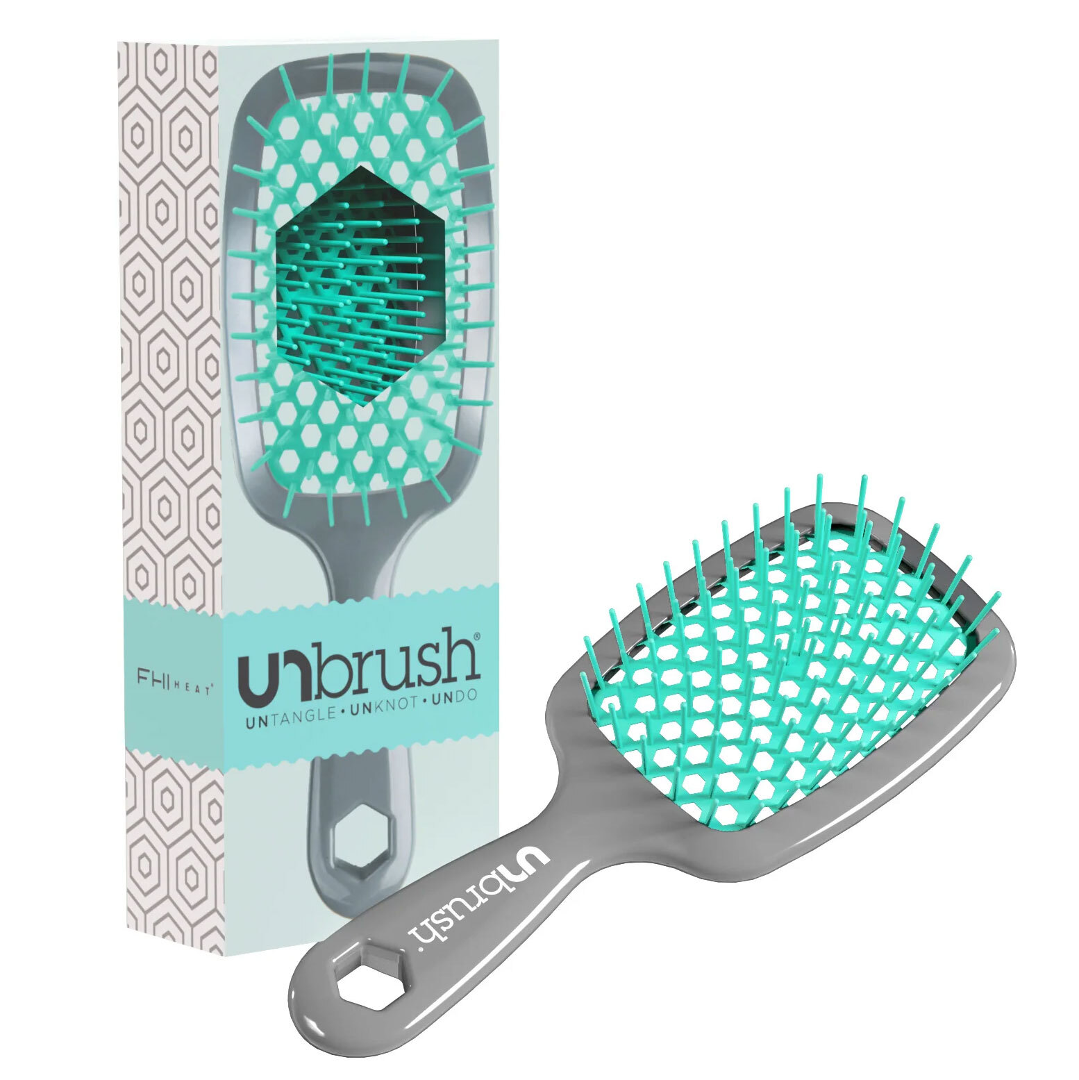 FHI HEAT UNBRUSH Aurora with a Grey Handle