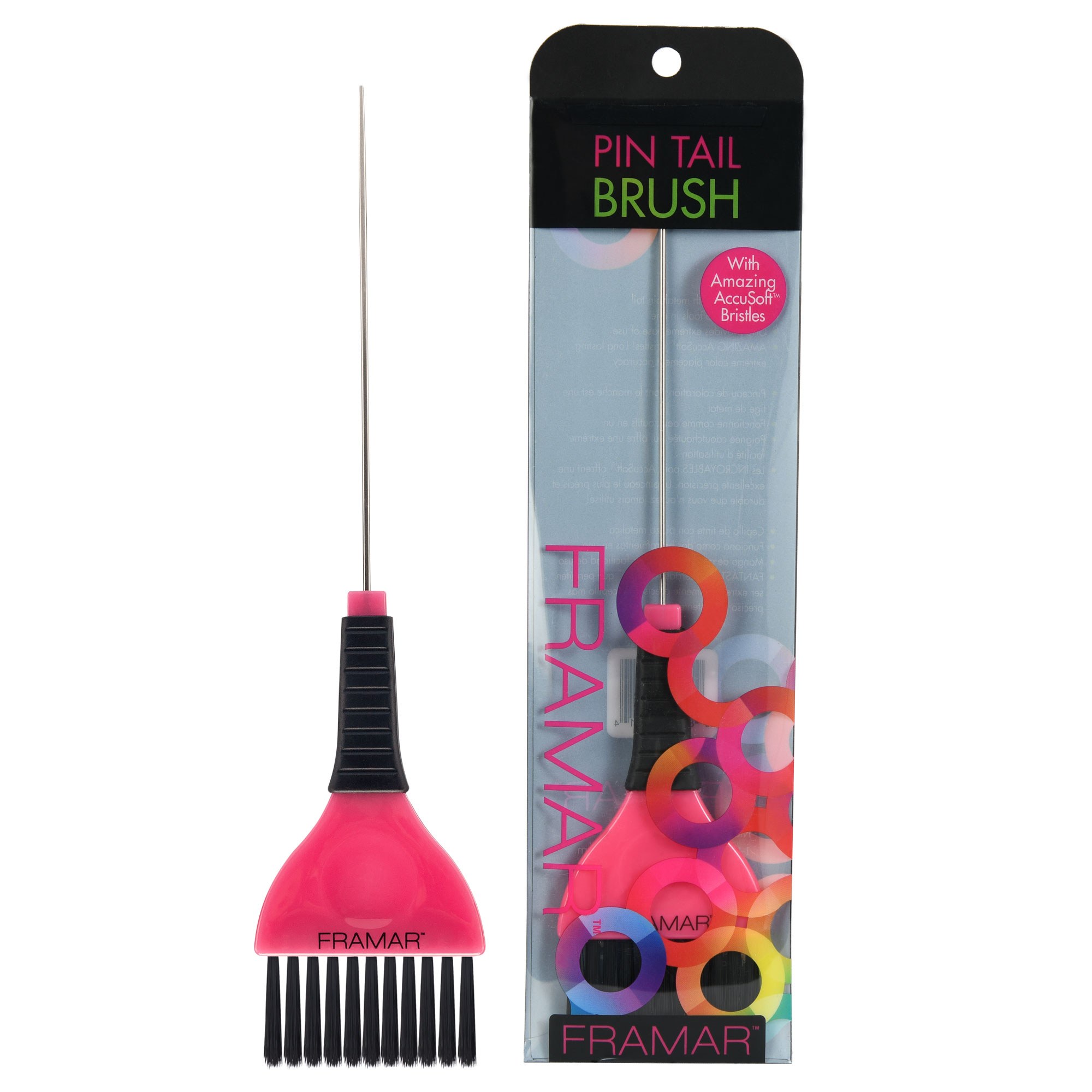 Framar COLOR BRUSHES: Pink Pin Tail Brush