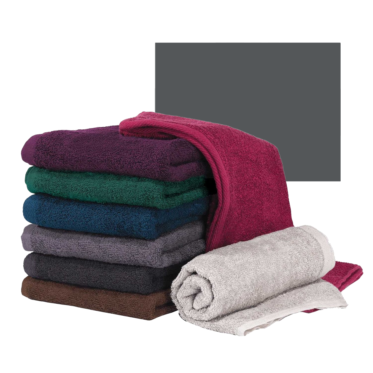 Boss Beauty Supply BleachBuster Jr. 16 x 27 Towels 12 Pack - Charcoal