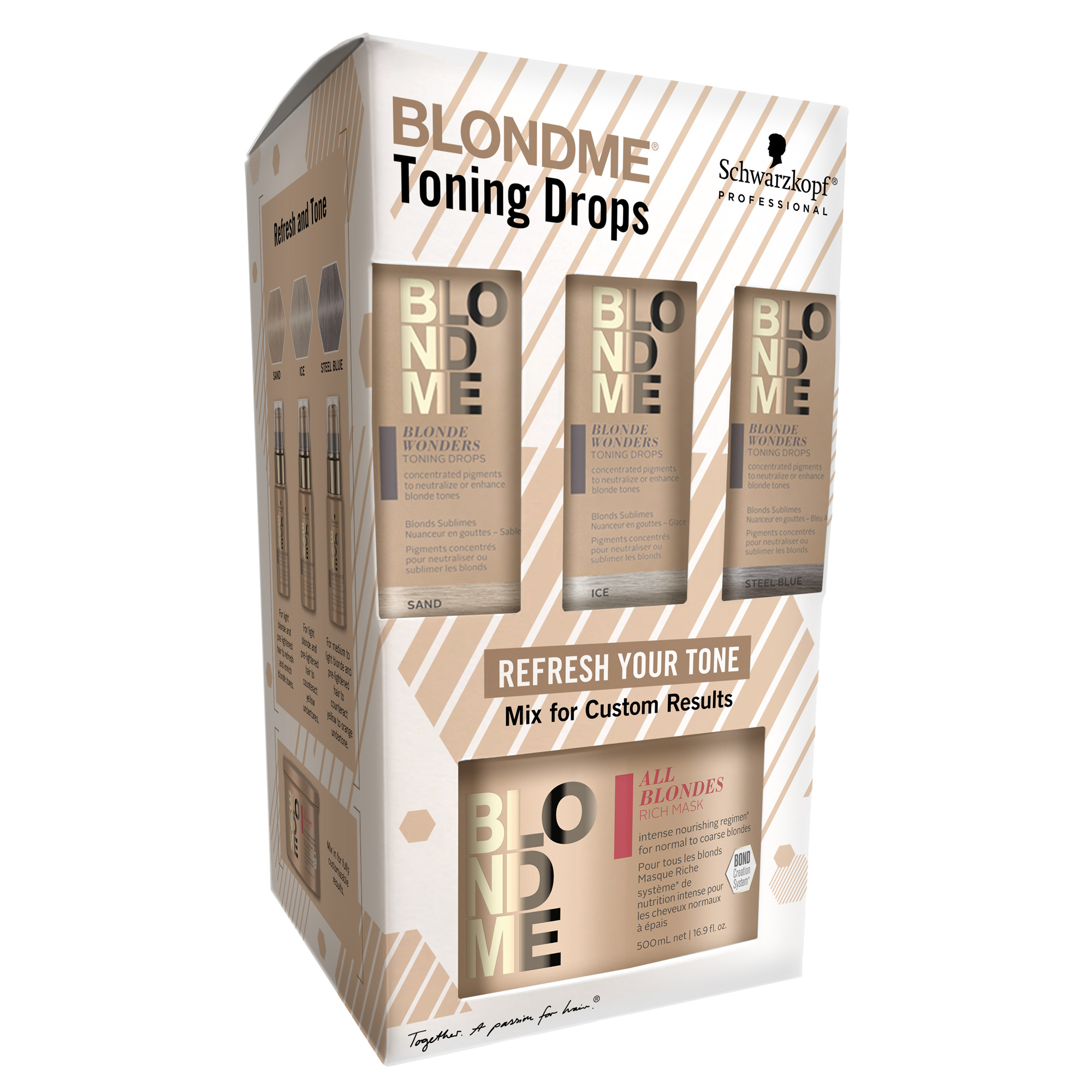 Schwarzkopf BLONDME Blonde Wonders Toning Drops Launch Kit