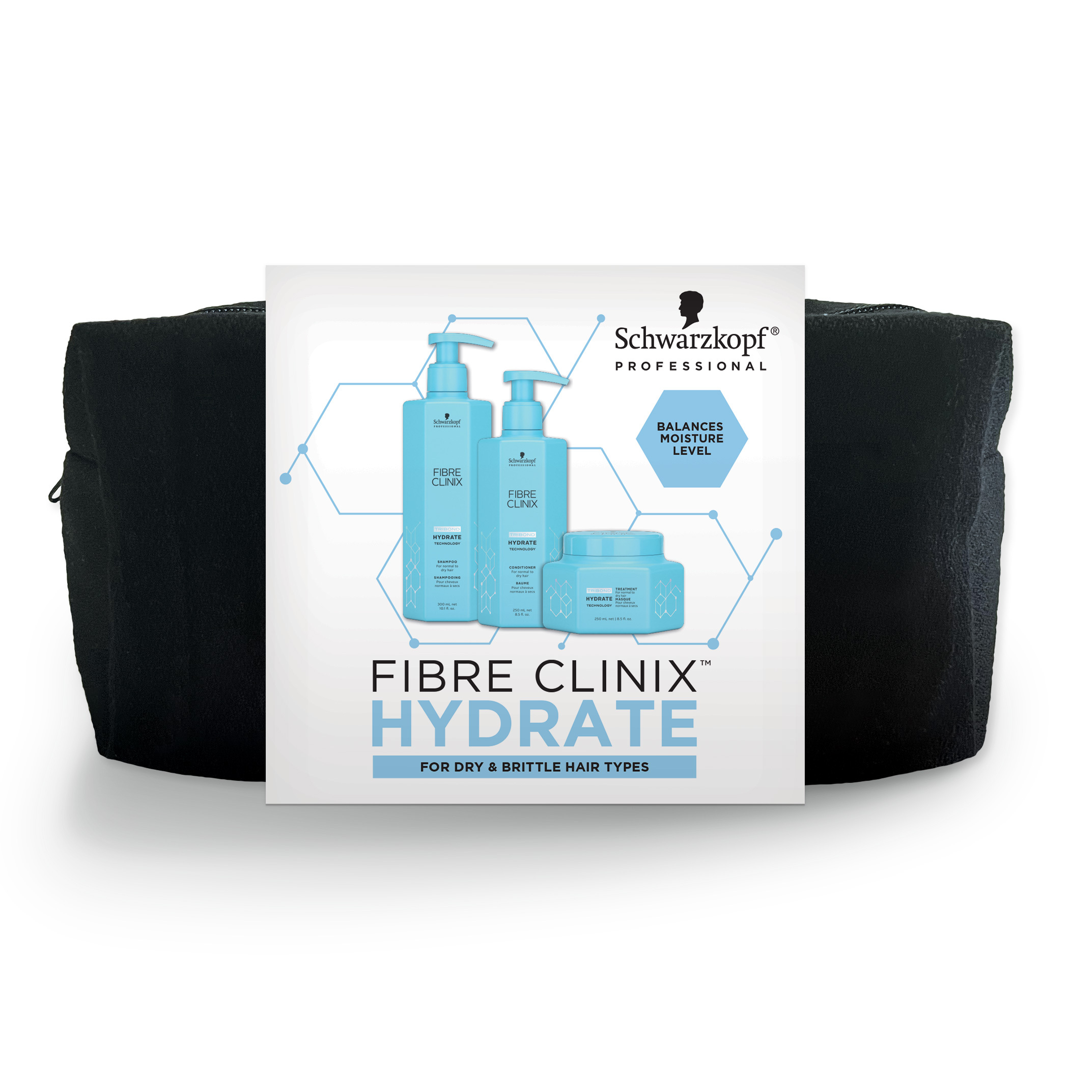 Schwarzkopf Fibre Clinix 3pc Kit with Bag - Hydrate