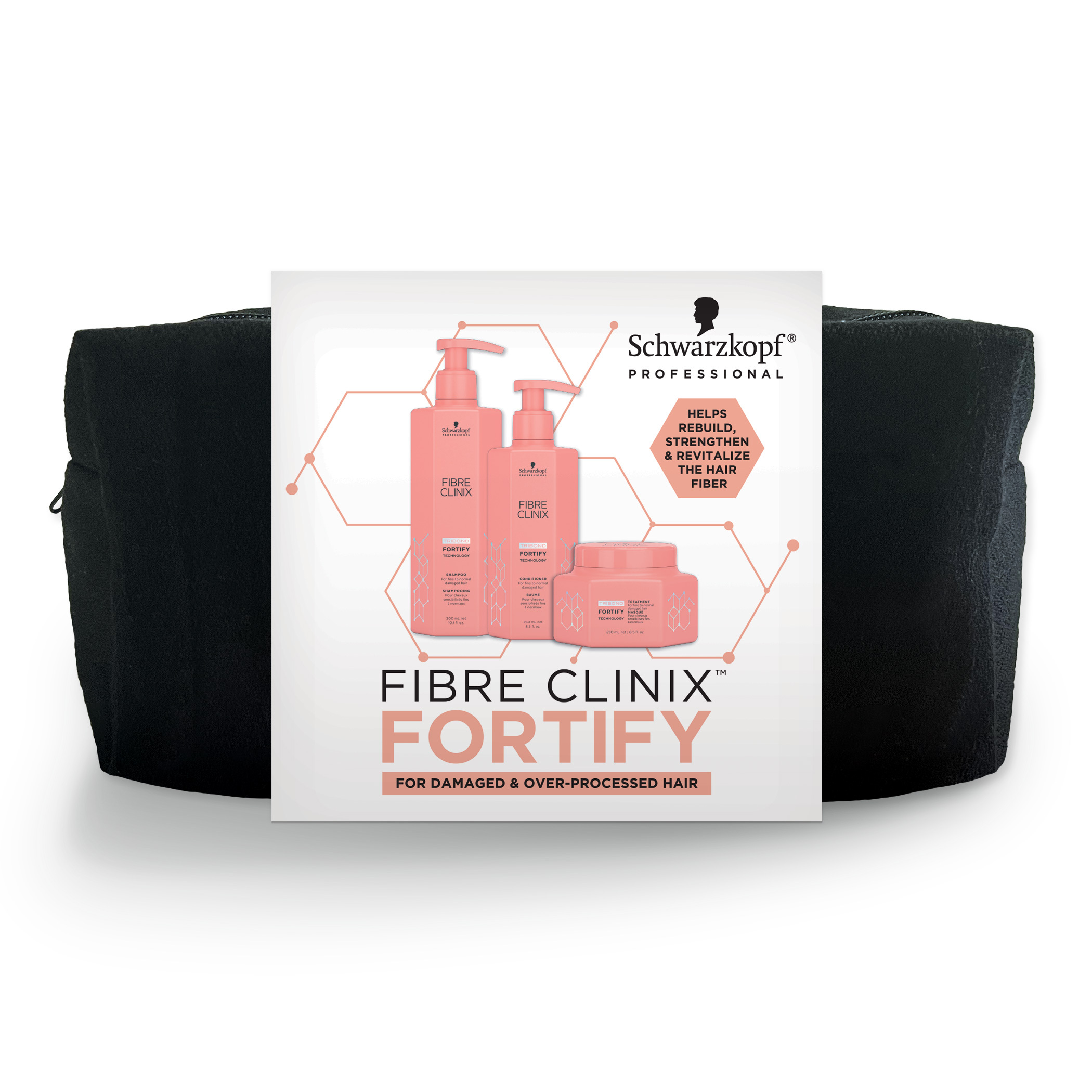 Schwarzkopf Fibre Clinix 3pc Kit with Bag - Fortify