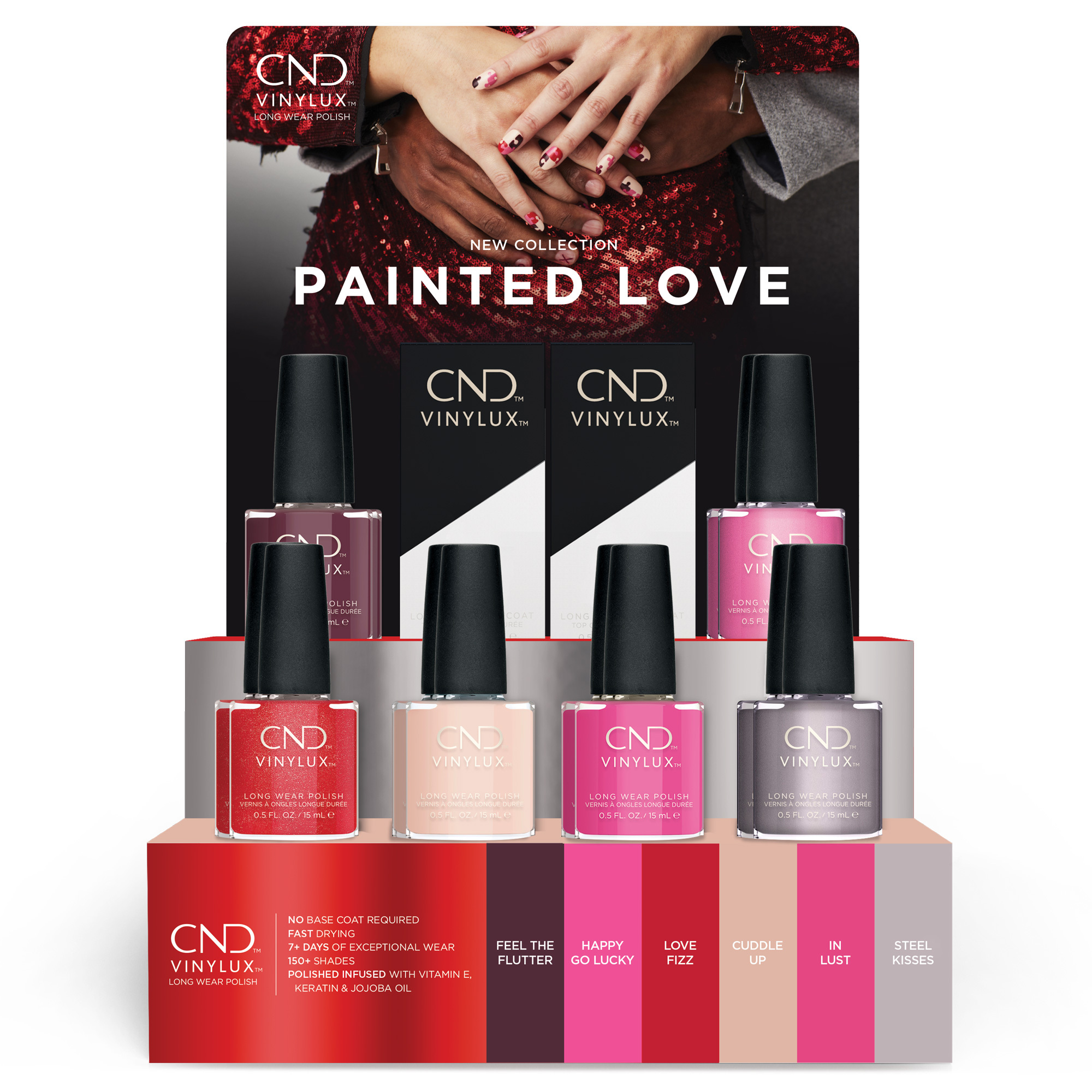 CND Painted Love Collection Shellac 14pc Display