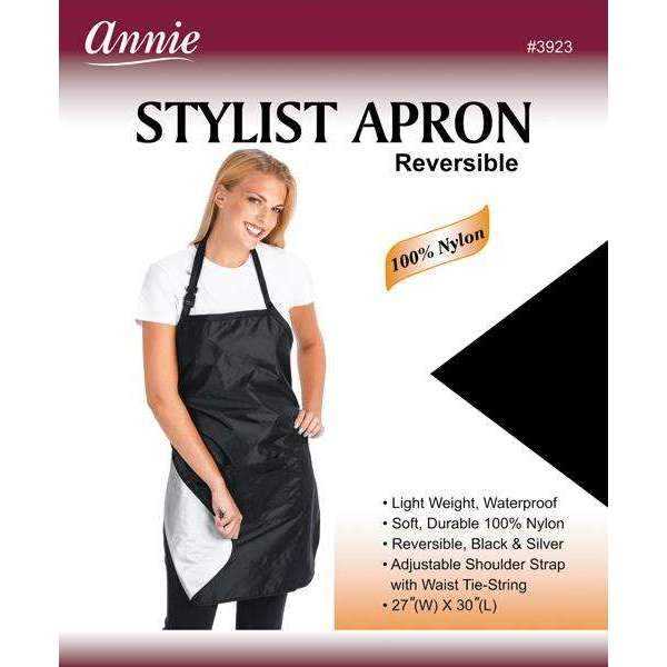 Annie Annie Reversible Stylist Apron - Black/Silver
