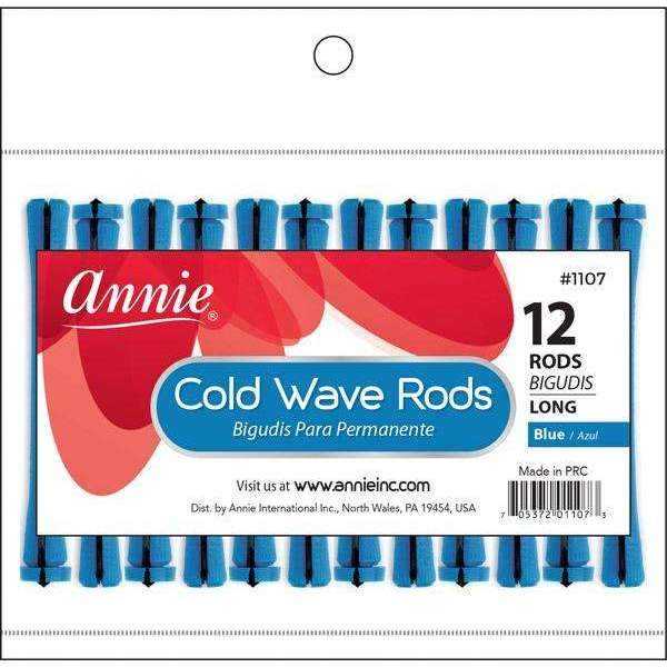 Annie Cold Wave Rod - Long - Blue 3/10", 12ct