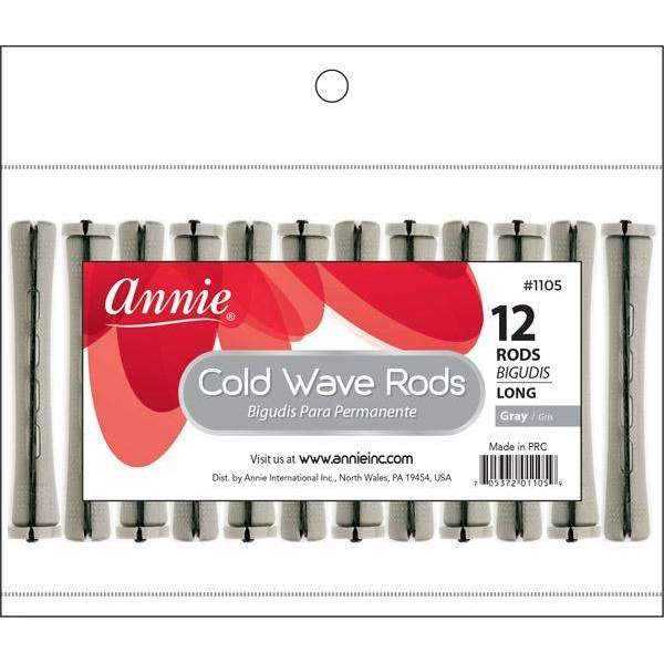 Annie Cold Wave Rod - Long - Gray 2/5", 12ct