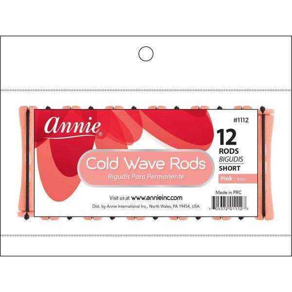 Annie Cold Wave Rod - Short - Pink 2/5", 12ct