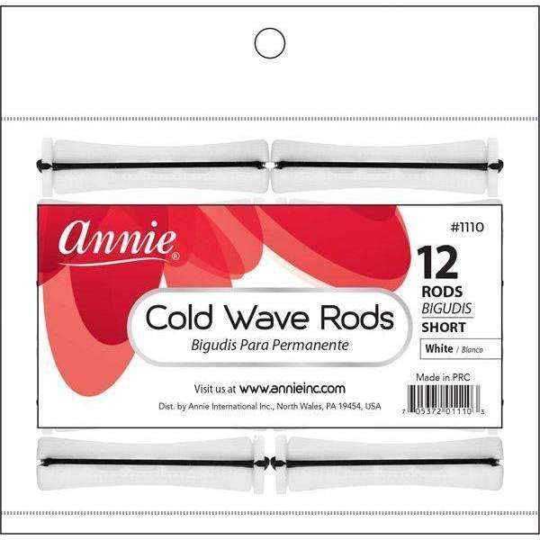 Annie Cold Wave Rod - Short - White 3/5", 12ct