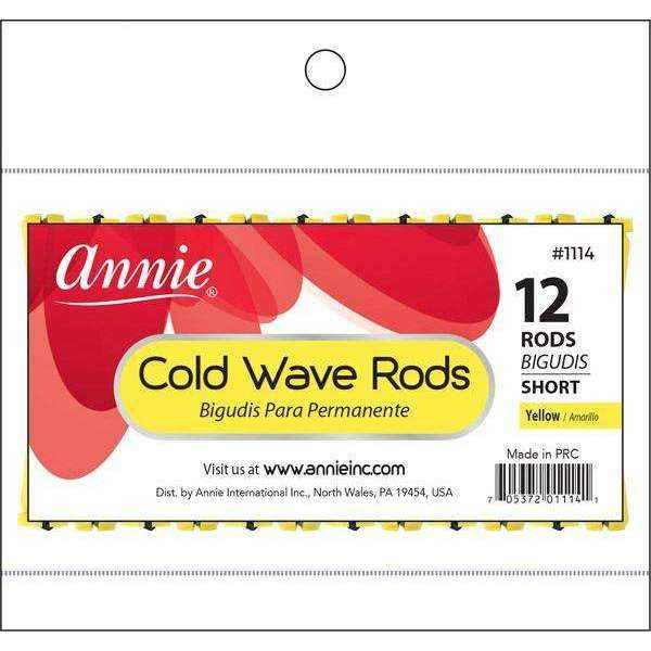 Annie Cold Wave Rod - Short - Yellow 1/3", 12ct