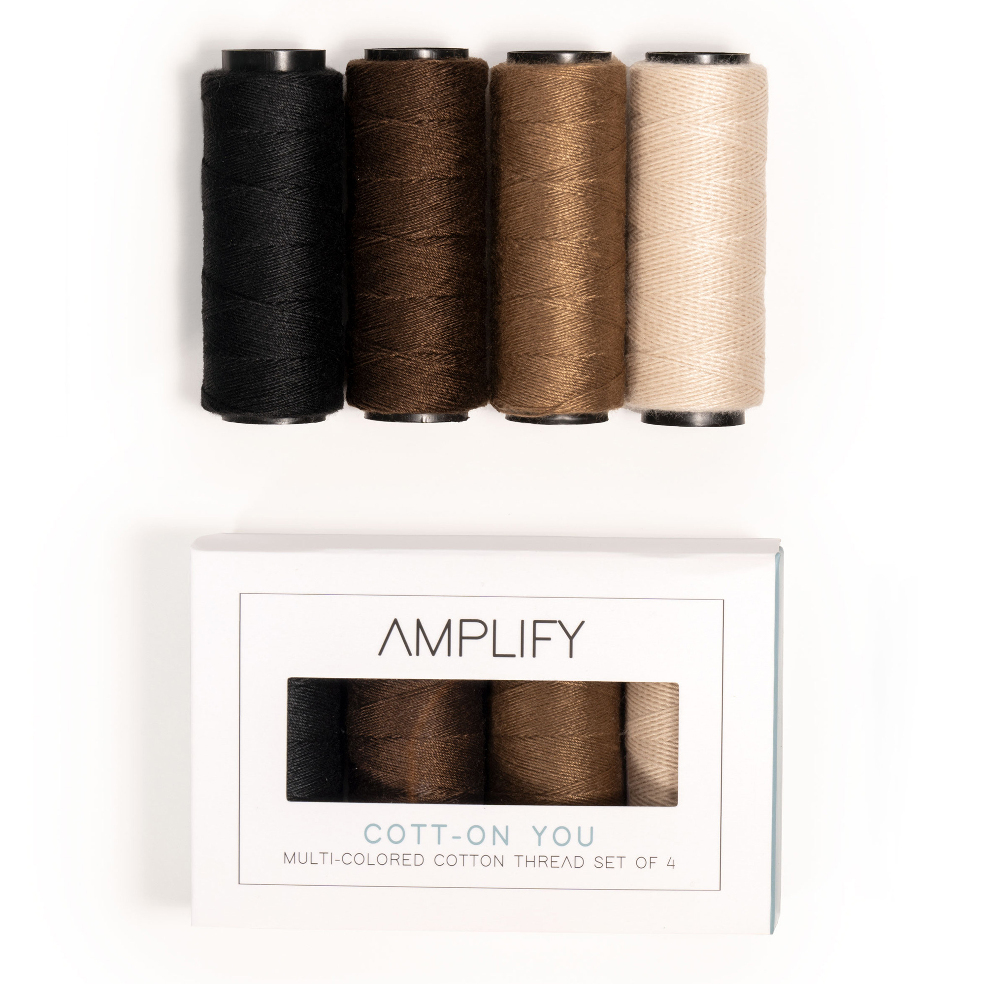 AMPLIFY TOOLS & SUPPLIES: NANO WEFT: Cott-on-You Thread Mutli-Colored 60m 4 pack