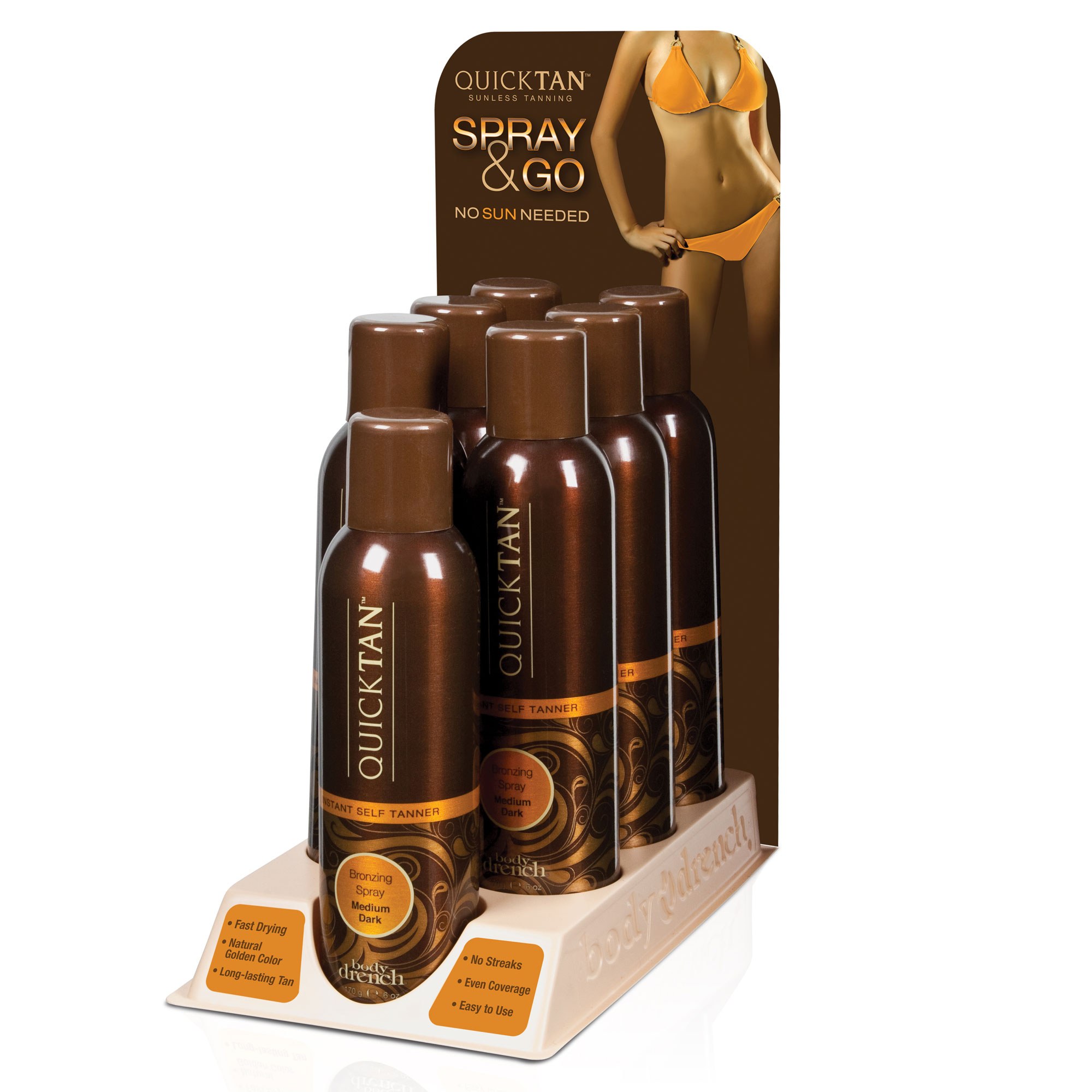 Body Drench Quick Tan 6 Piece Display