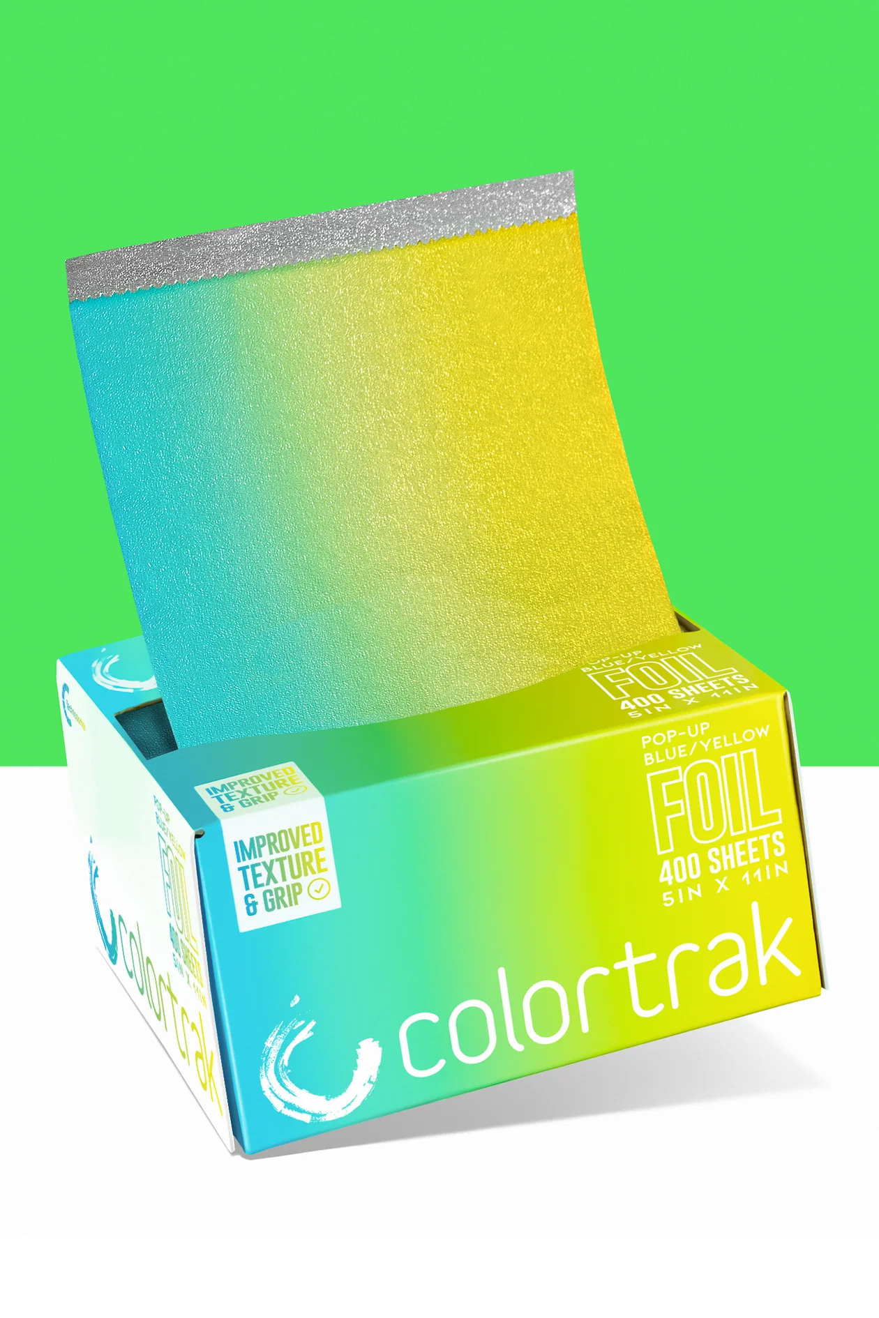 Colortrak Foil: Pop Up Foil Sheets - Gradient Blue/Yellow, 5" x 11" 400 ct