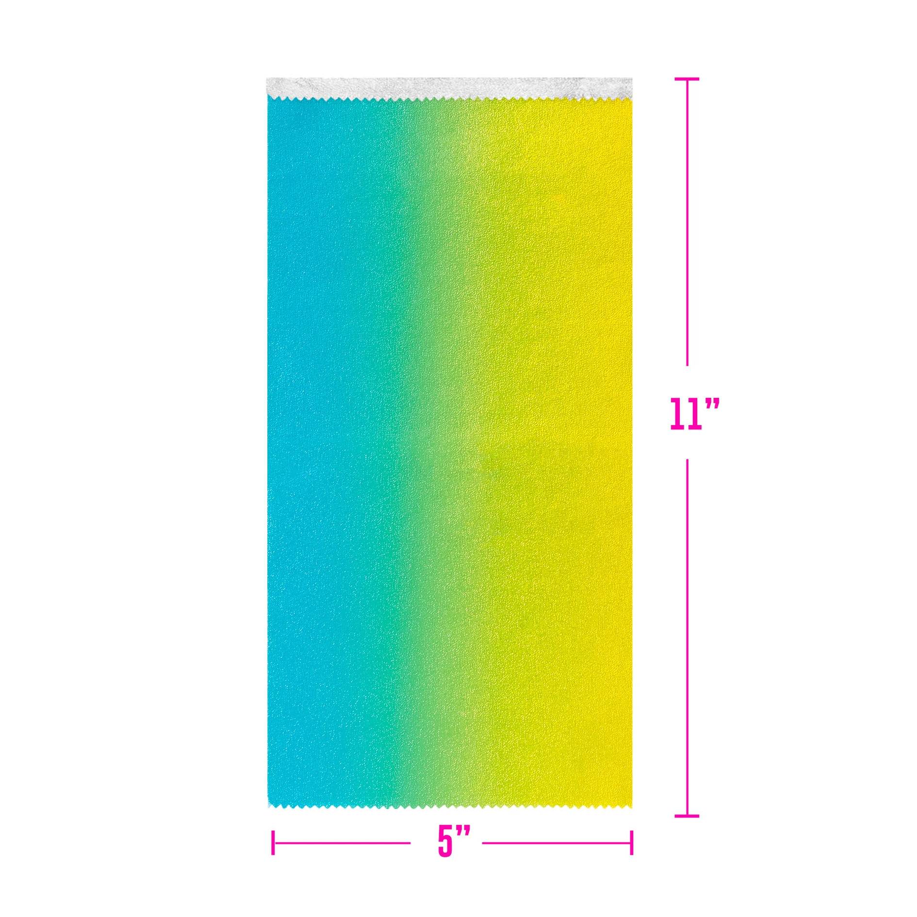 Colortrak Foil: Pop Up Foil Sheets - Gradient Blue/Yellow, 5" x 11" 400 ct