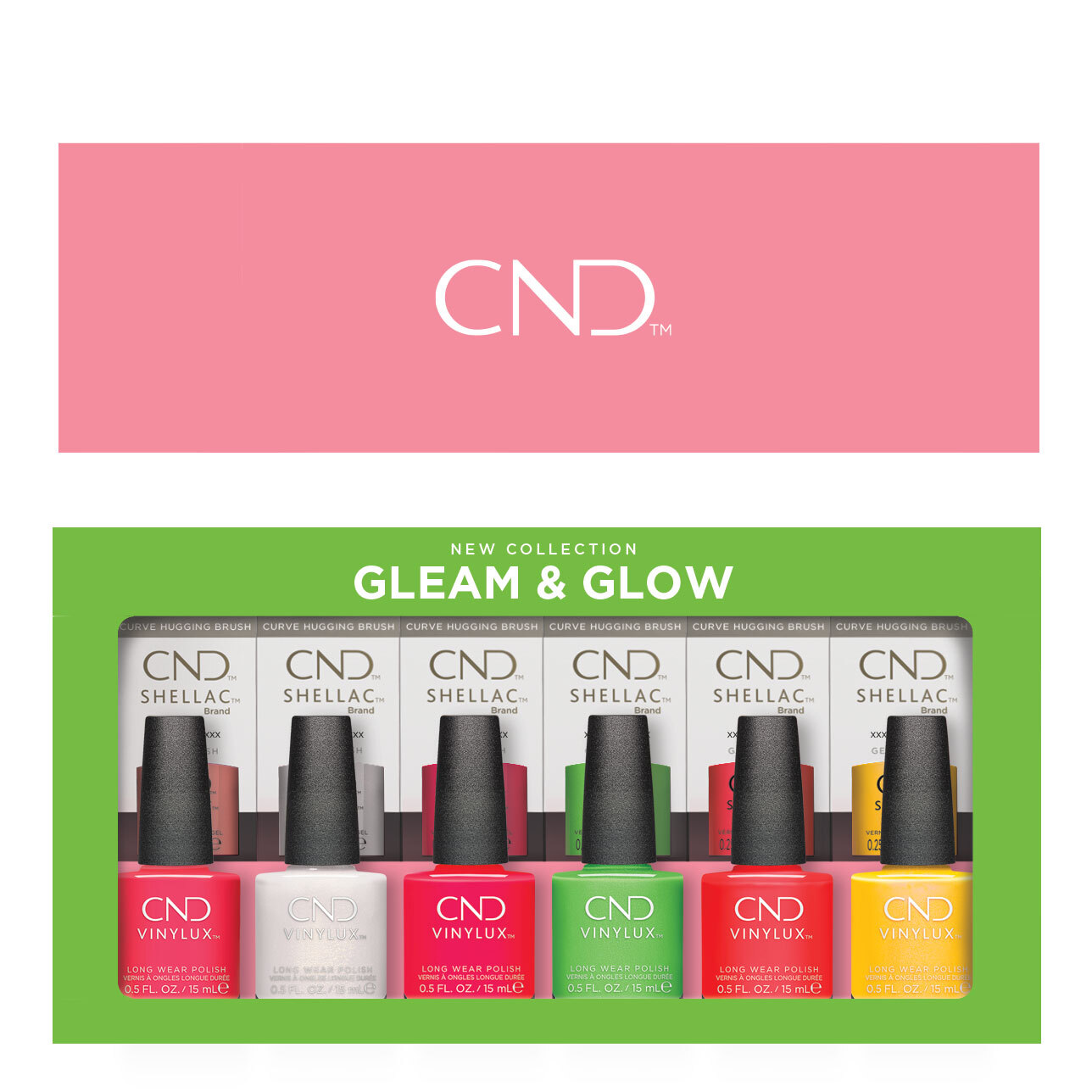 CND Gleam & Glow Shellac & Vinylux Prepack