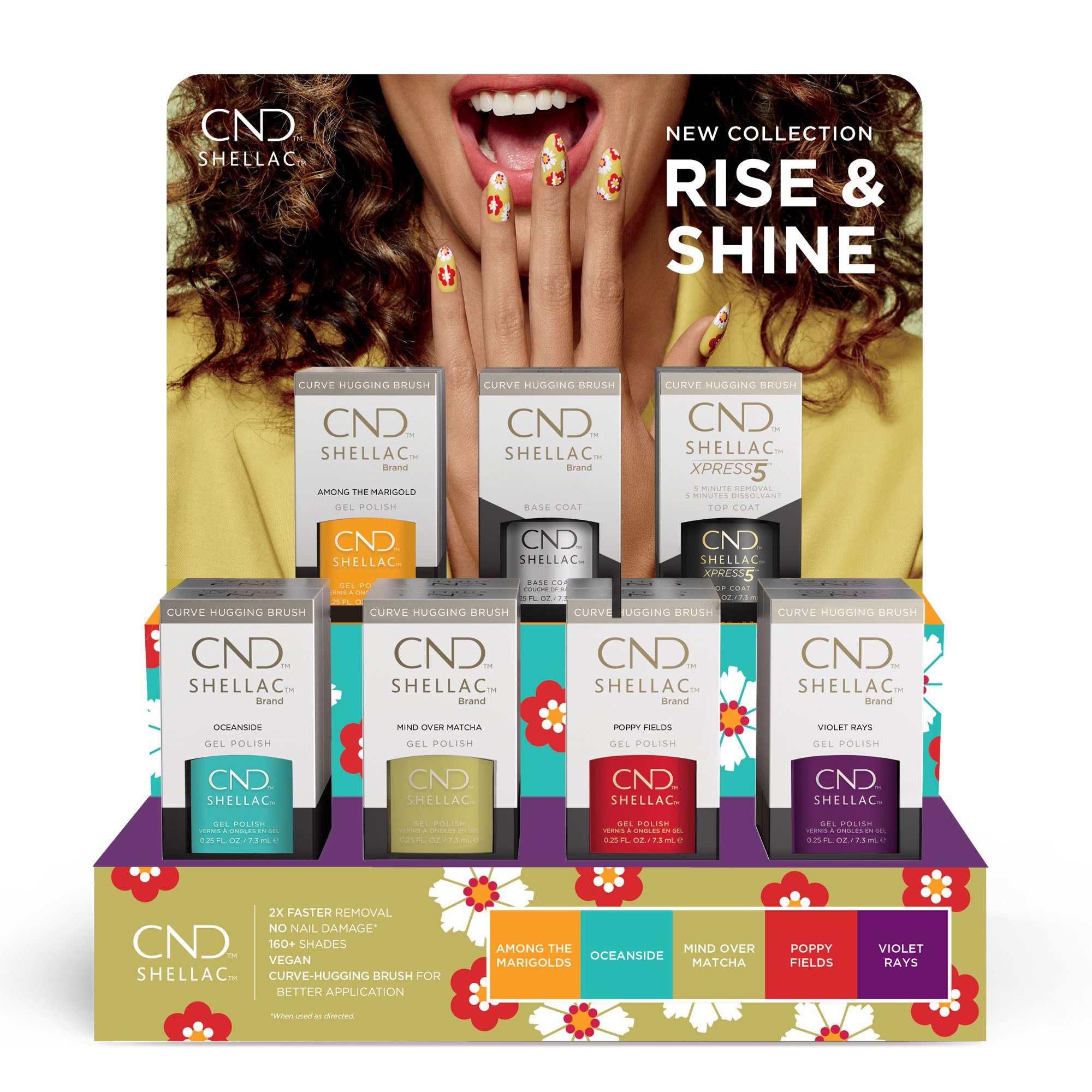 CND Rise & Shine Collection 14 pc Shellac Pop Display