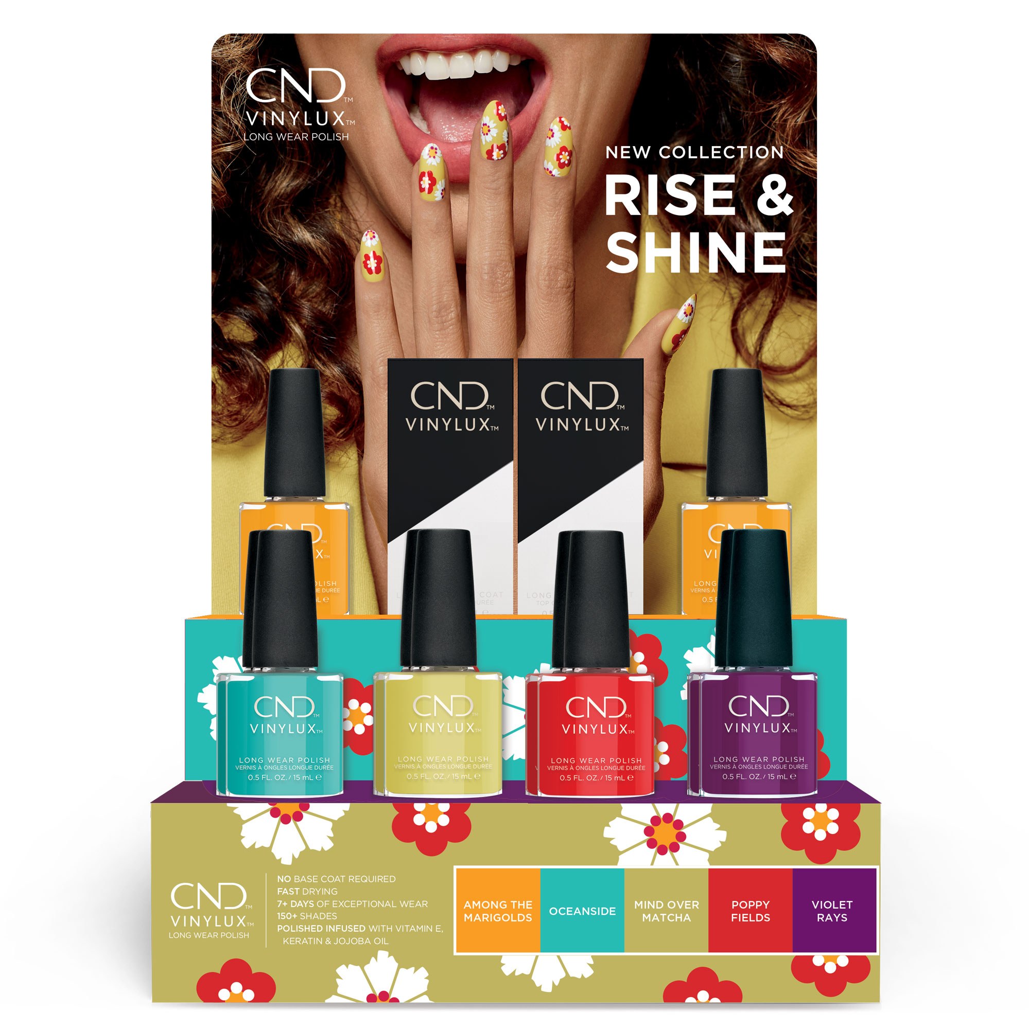 CND Rise & Shine Collection 14 pc Vinylux Pop Display