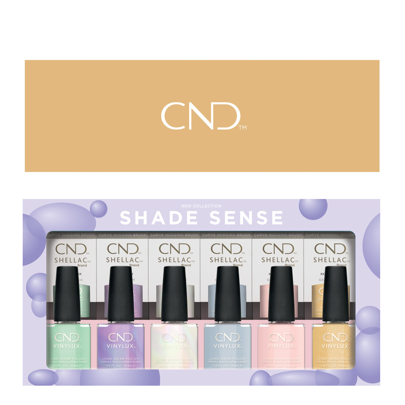 CND Shade Sense Shellac & Vinylux Prepack 12pc
