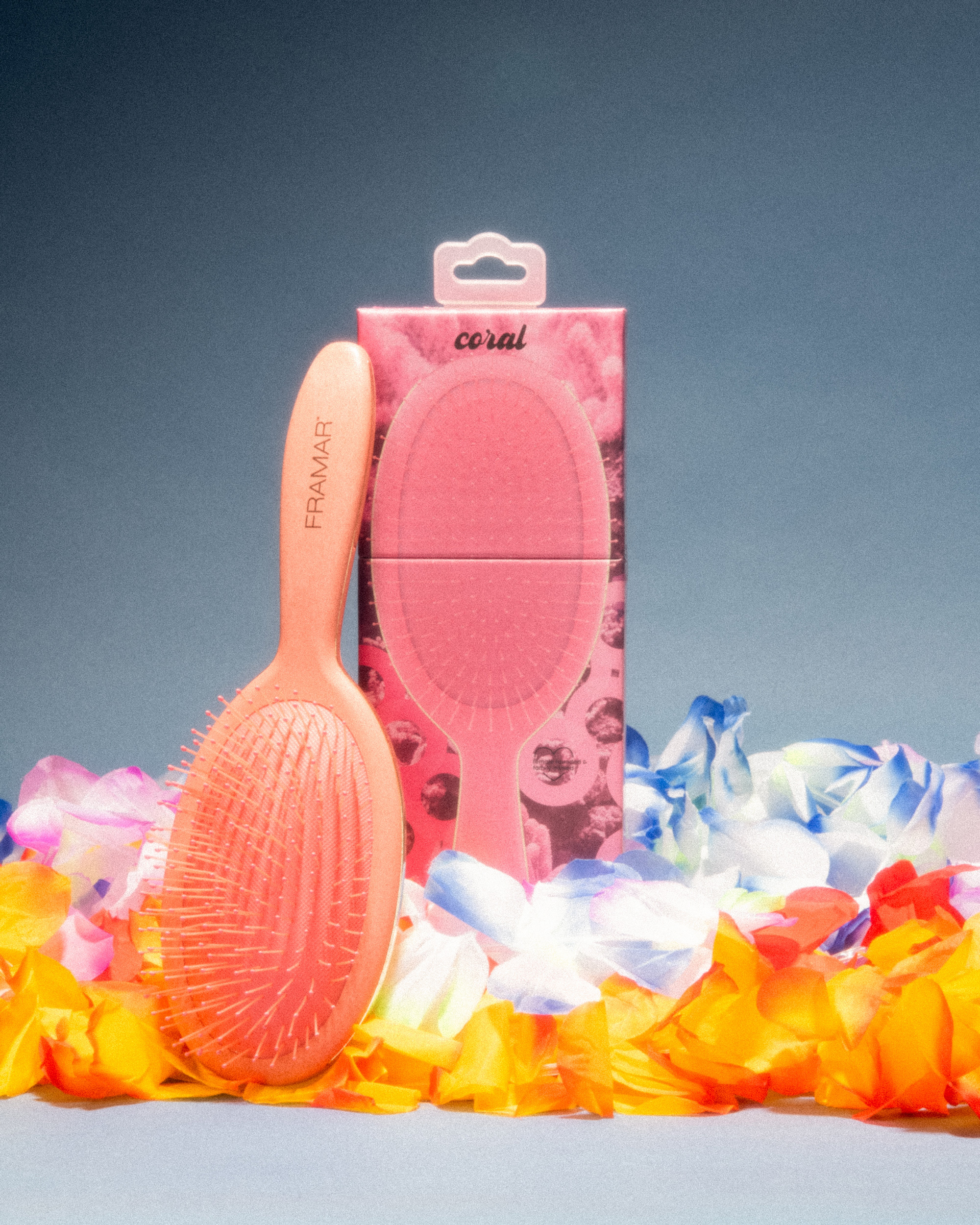 Framar HAIR BRUSHES: Baecation Detangling Brush - Coral