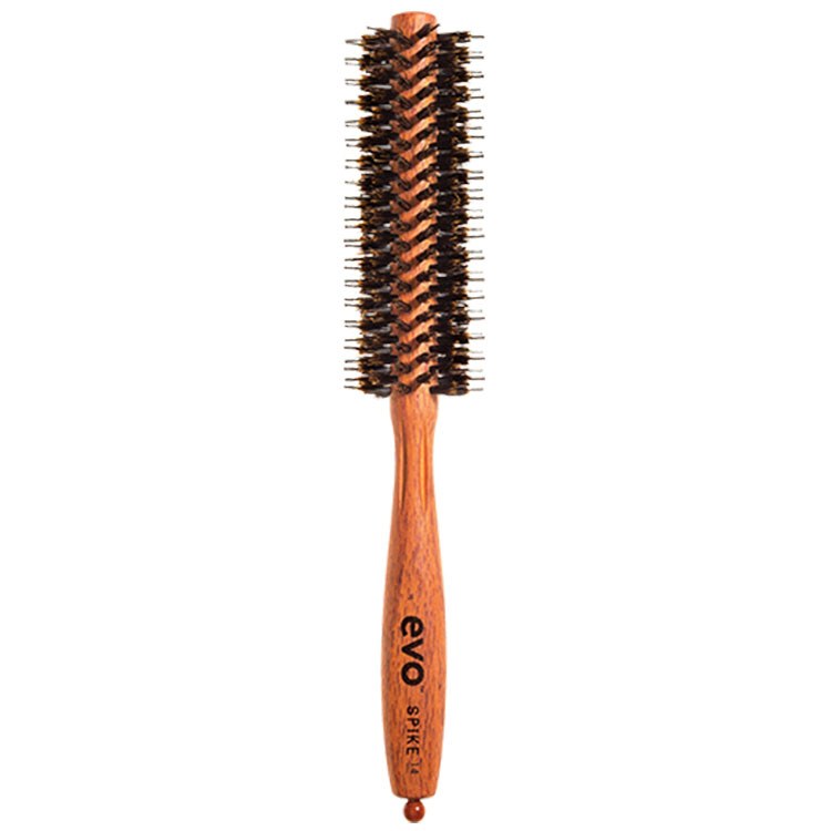 evo brushes: spike 14mm nylon pin bristle radial brush
