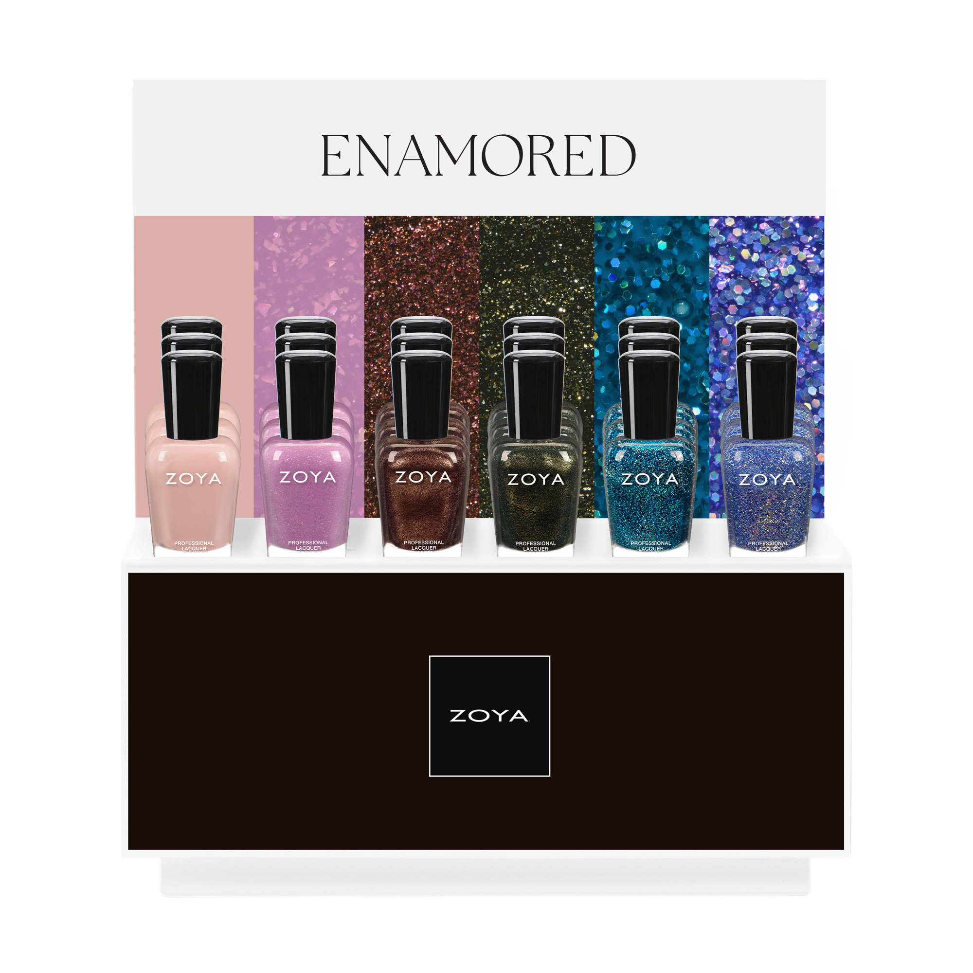 Zoya Enamored Collection A - Daydreaming 18pc Display