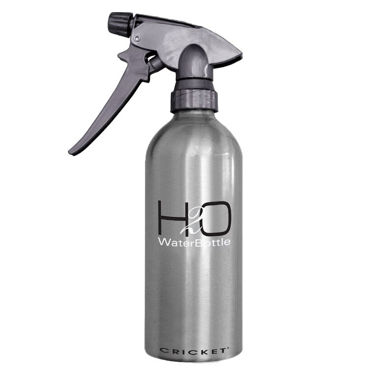 Cricket H2O Aluminum Silver Water Spray Bottle 14 oz