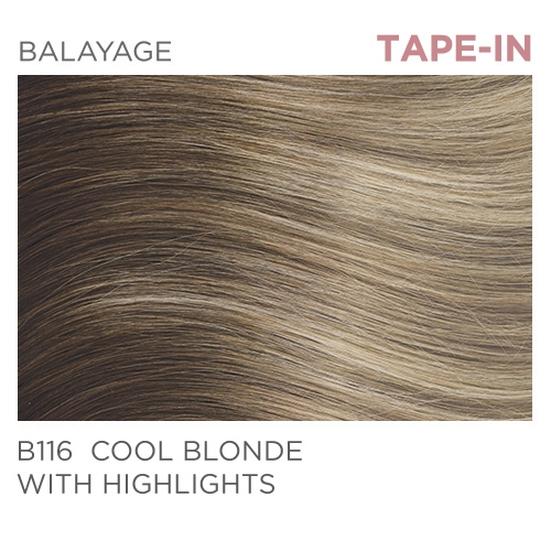 Halo Pro B116 Tape-In 14" - Balayage Cool Blonde with Highlights