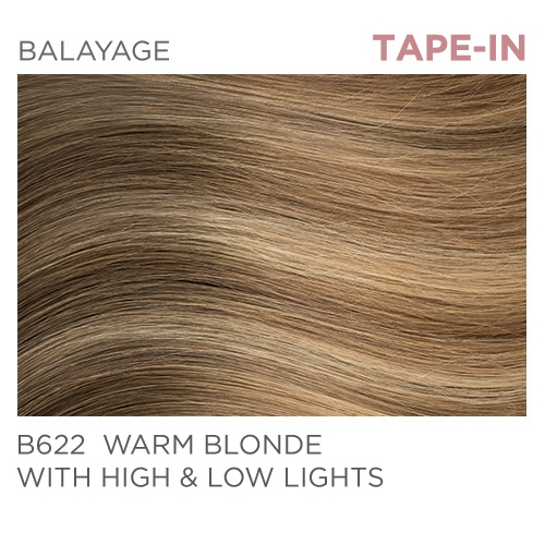 Halo Pro B622 Tape-In 14" - Balayage Warm Blonde with High and Low Lights