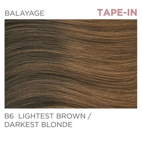 Halo Pro B6 Tape-In 18" - Balayage Lightest Brown / Darkest Blonde