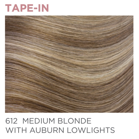 Halo Pro 612 Tape-In 18" - Medium Blonde / Auburn Lowlights- Tape-In