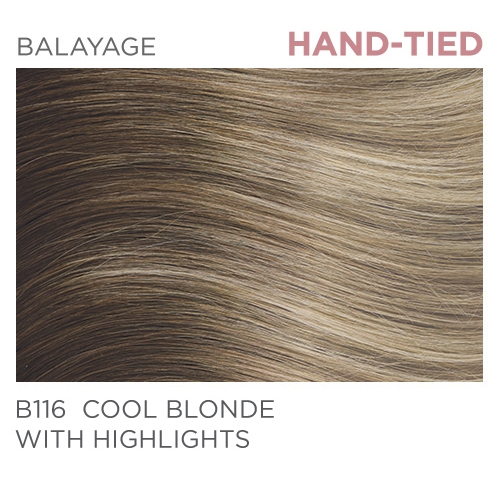Halo Pro B116 Hand-Tied 14" - Balayage Cool Blonde / Highlights