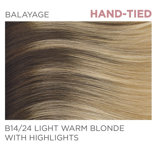 Halo Pro B14/24 Hand-Tied 18" - Balayage Light Warm Blonde / Highlights
