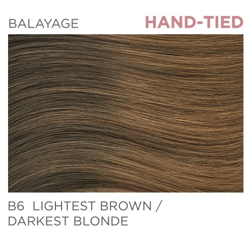Halo Pro B6 Hand-Tied 18" - Balayage Lightest Brown / Darkest Blonde