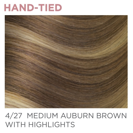 Halo Pro 4/27 Hand-Tied 18" - Medium Auburn Brown / Highlights