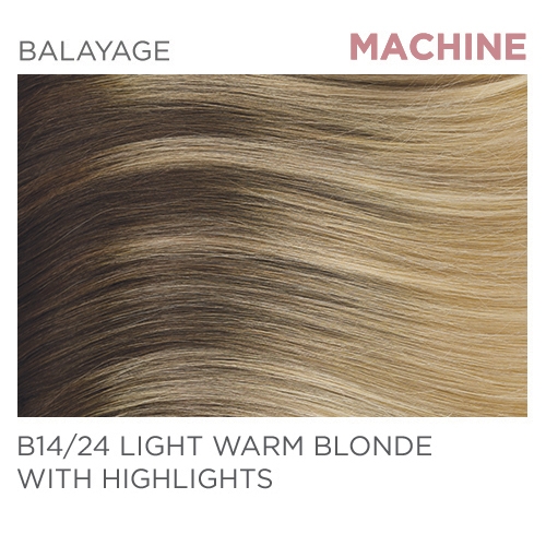 Halo Pro B14/24 Machine-Tied 14" - Balayage Light Warm Blonde / Highlights