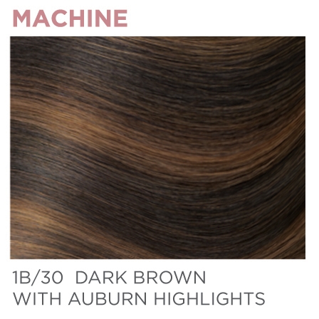 Halo Pro 1B/30 Machine-Tied 22" - Dark Brown / Auburn HIghlights