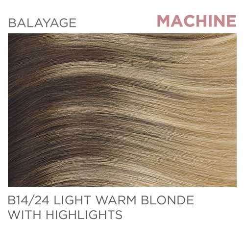 Halo Pro B14/24 Machine-Tied 22" - Balayage Light Warm Blonde / Highlights