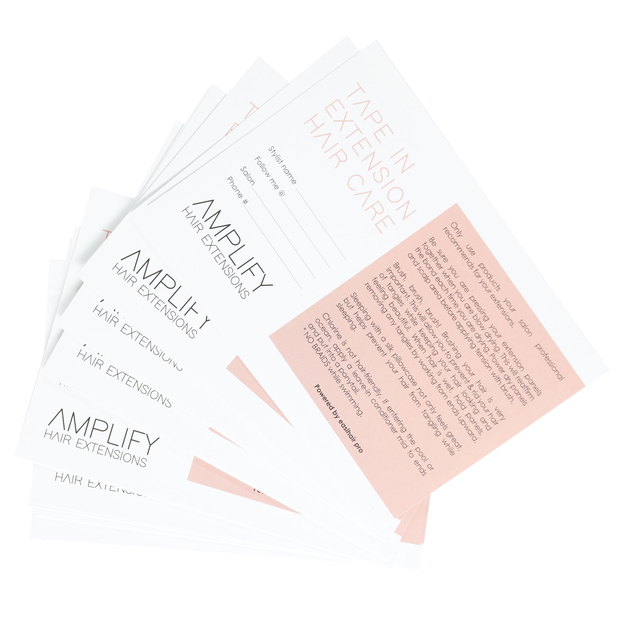 AMPLIFY TOOLS & SUPPLIES: Home Hair Care Cards 50 ct