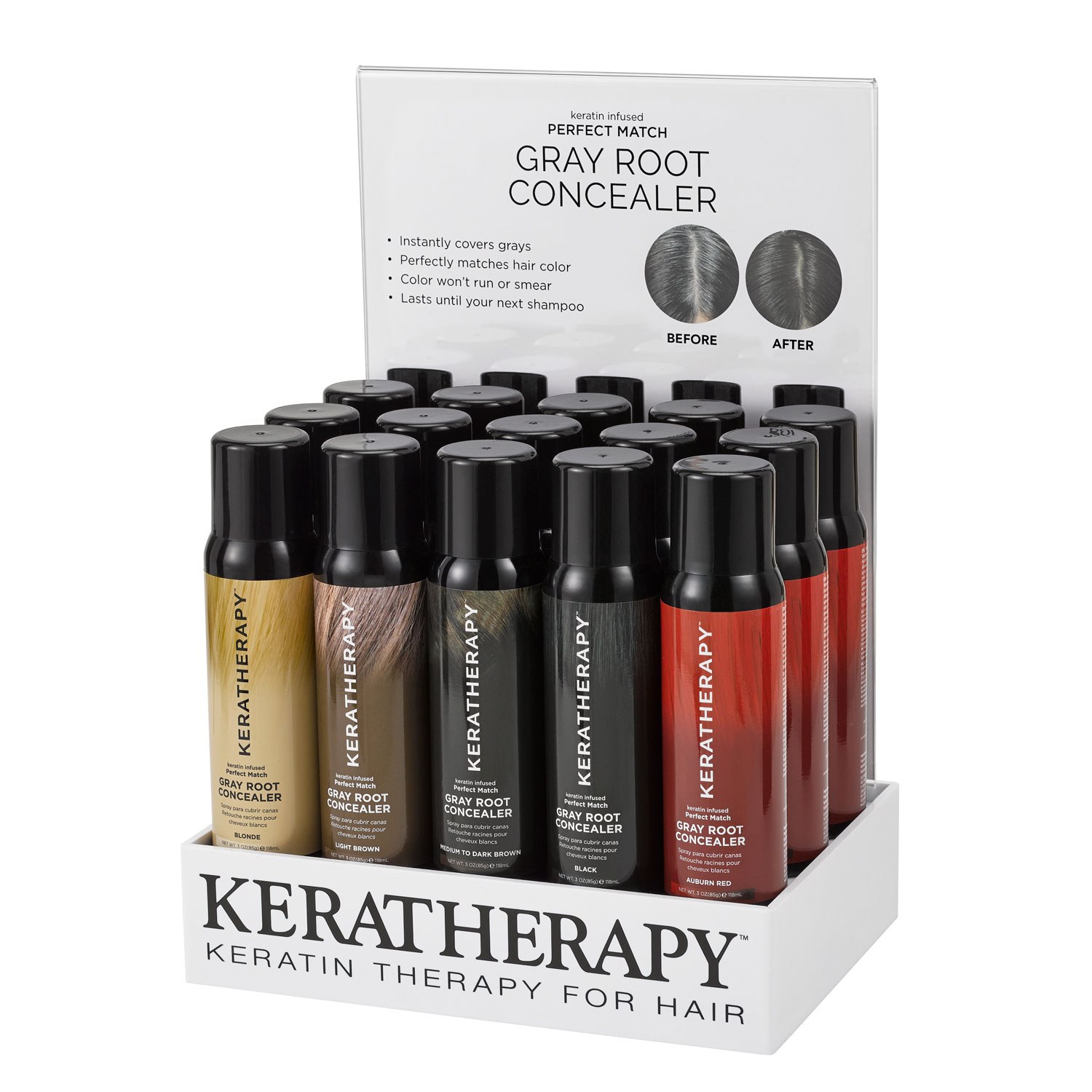 Keratherapy Perfect Match Root Concealer 15pc Counter Display