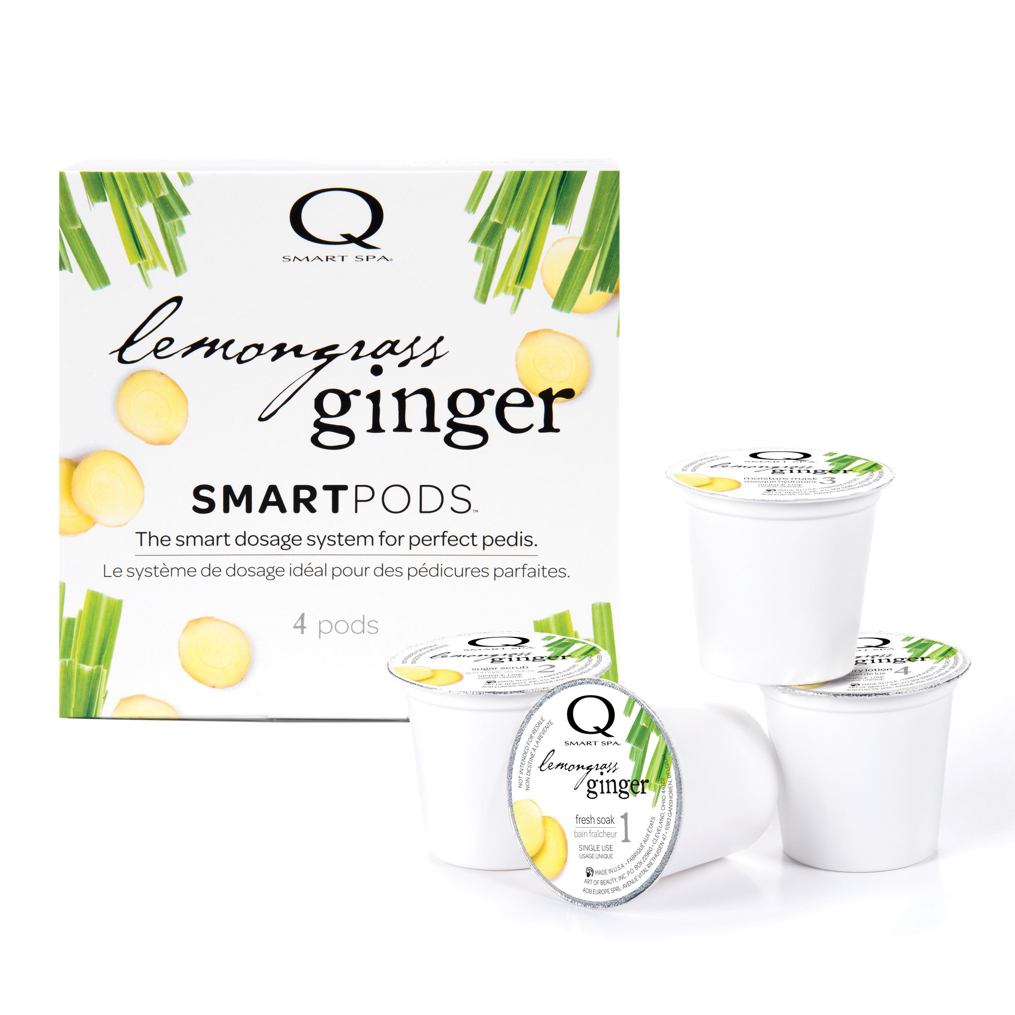 Qtica Smart Spa - Lemongrass Ginger 4 Step Smart Pods