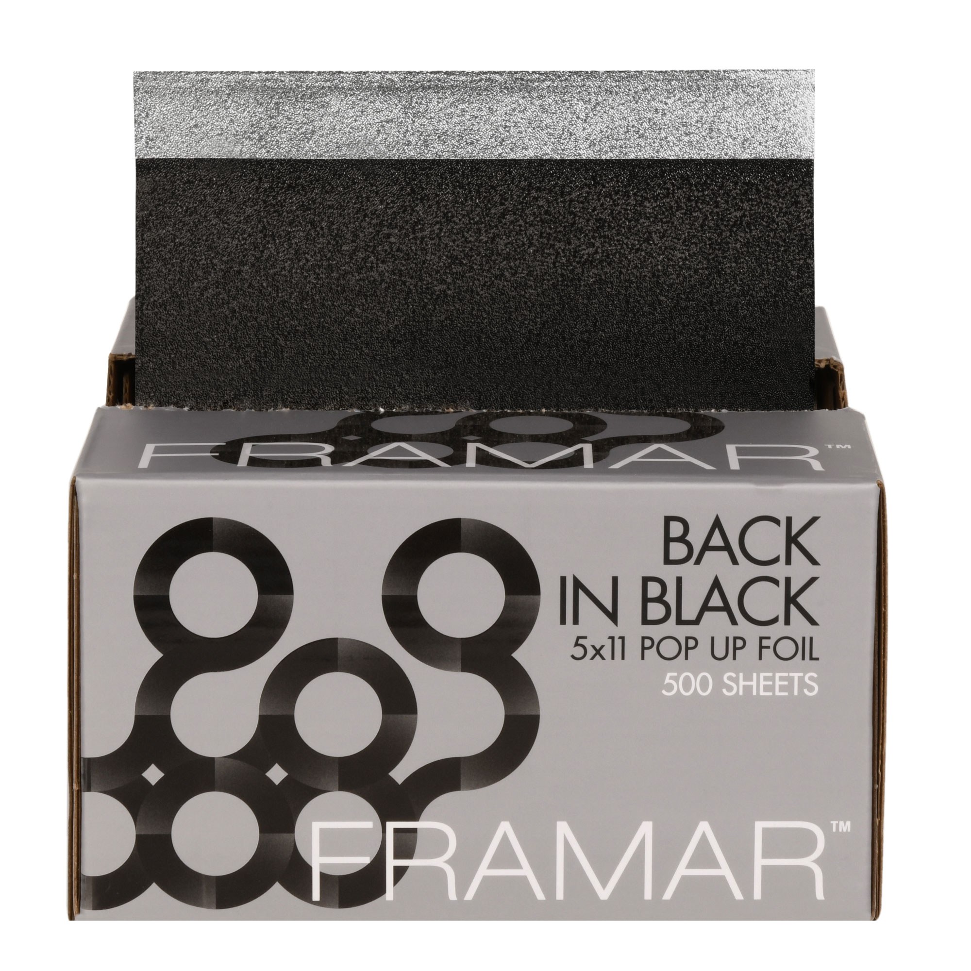 Framar FOIL: Back in Black Pop Up Embossed 5 x 11, 500 ct