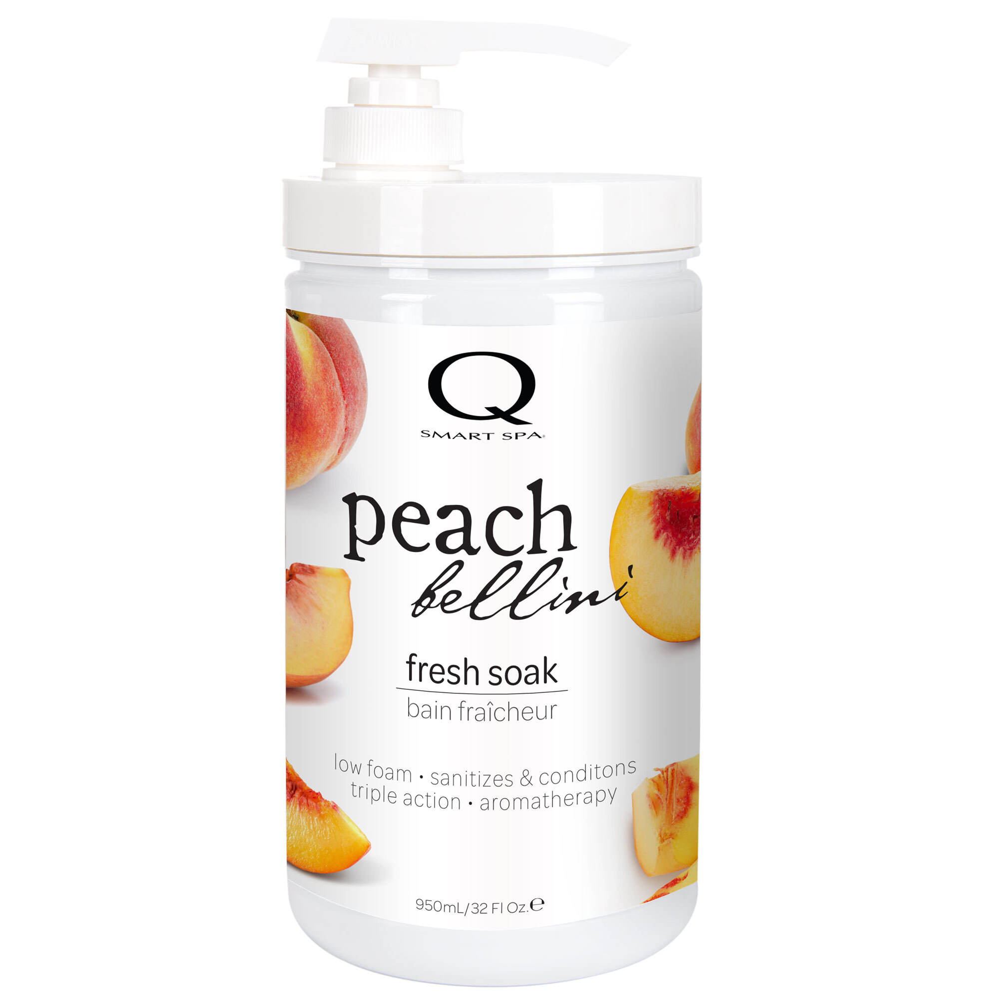 Qtica Smart Spa - Peach Bellini Triple-Action Fresh Soak with Pump