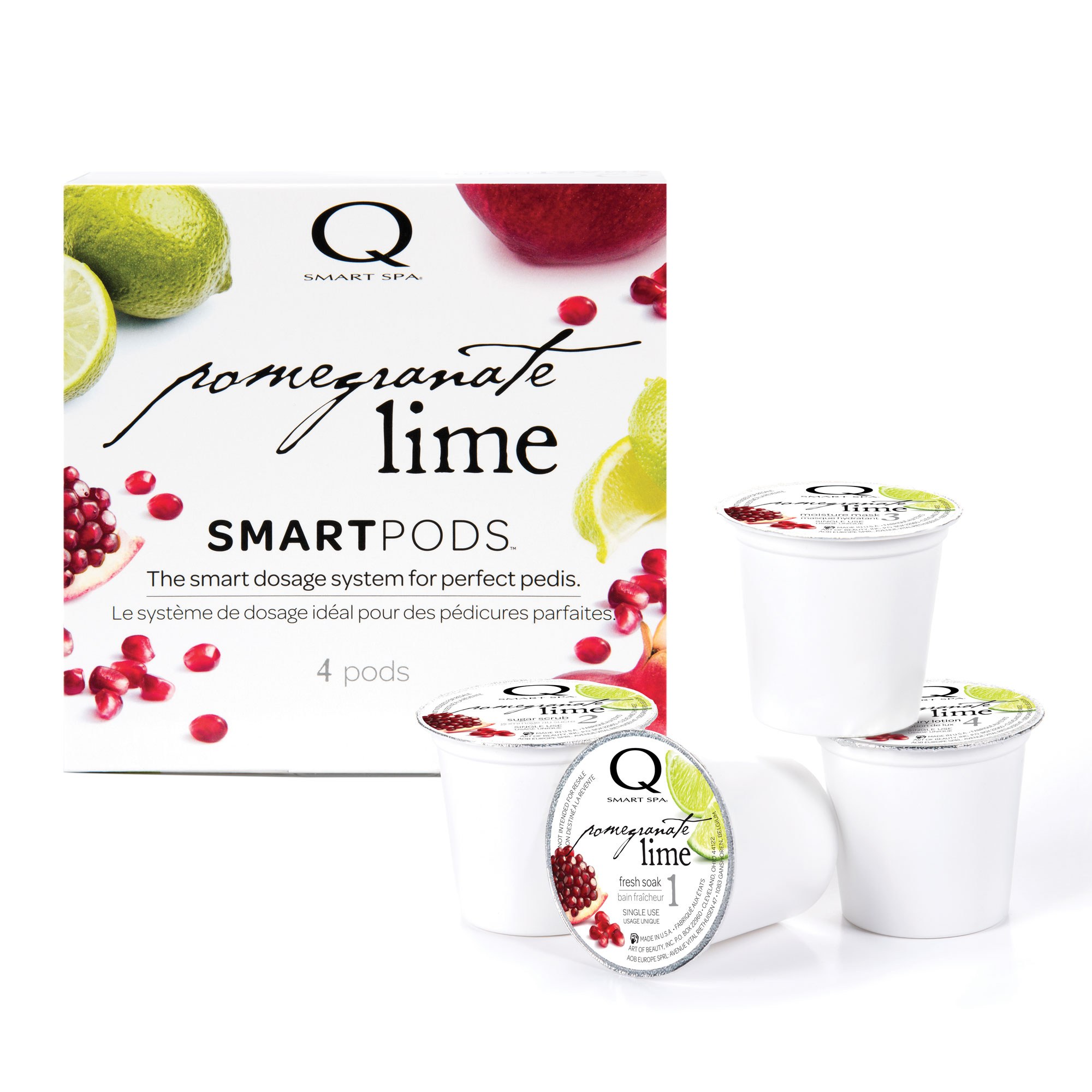 Qtica Smart Spa - Pomegranate Lime 4 Step Smart Pods